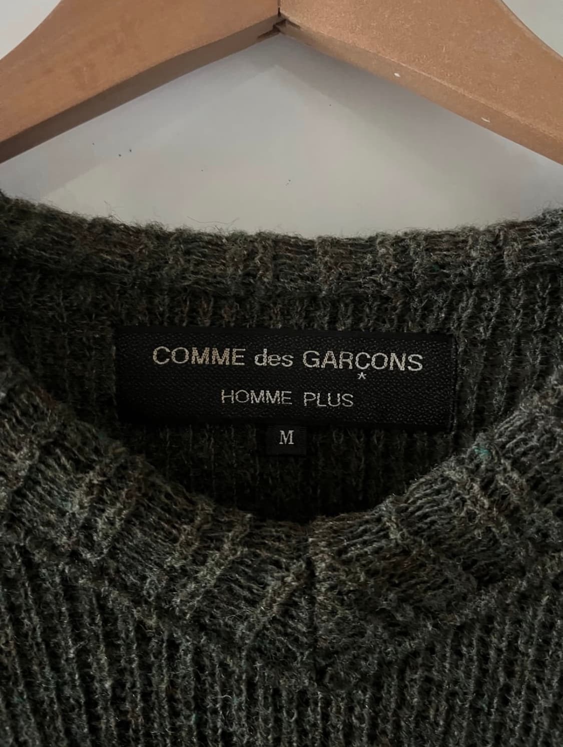 90s 꼼데가르송 옴므 플러스 브이넥 니트  상품이미지3