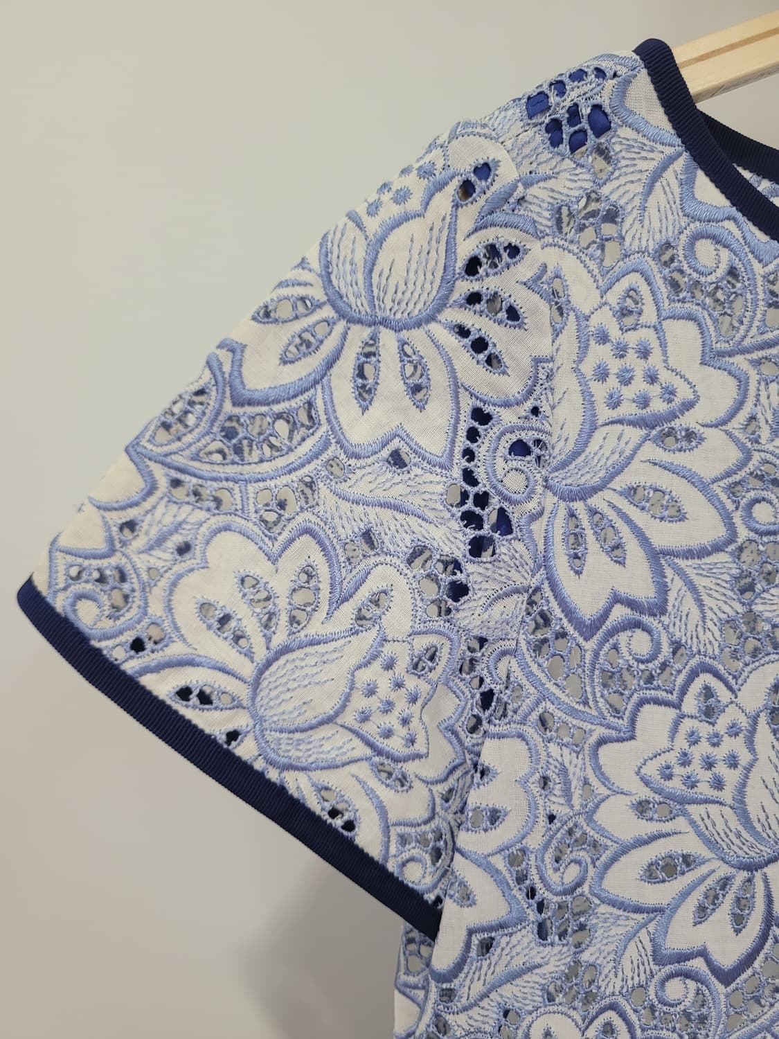 사카이럭 레이스 배색 미니 원피스  44~55 상품이미지3