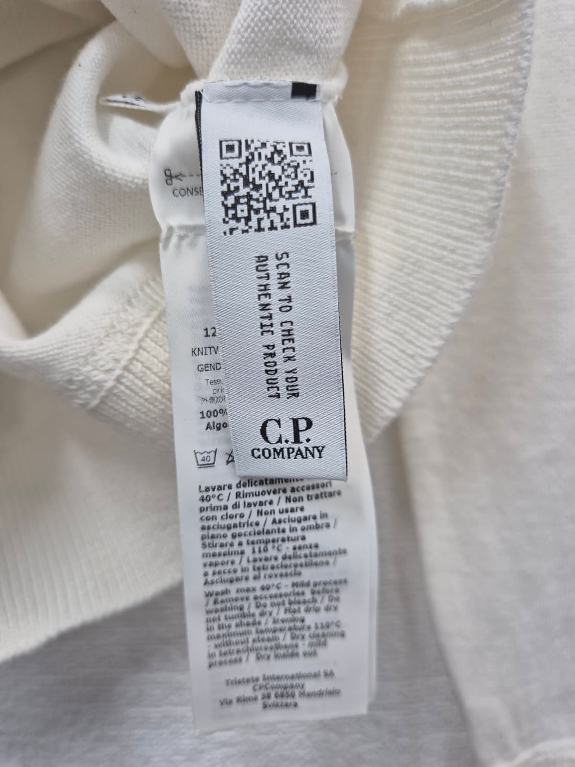 C.P.컴퍼니 화이트 니트 스웨터 / 95(정품) 상품이미지5