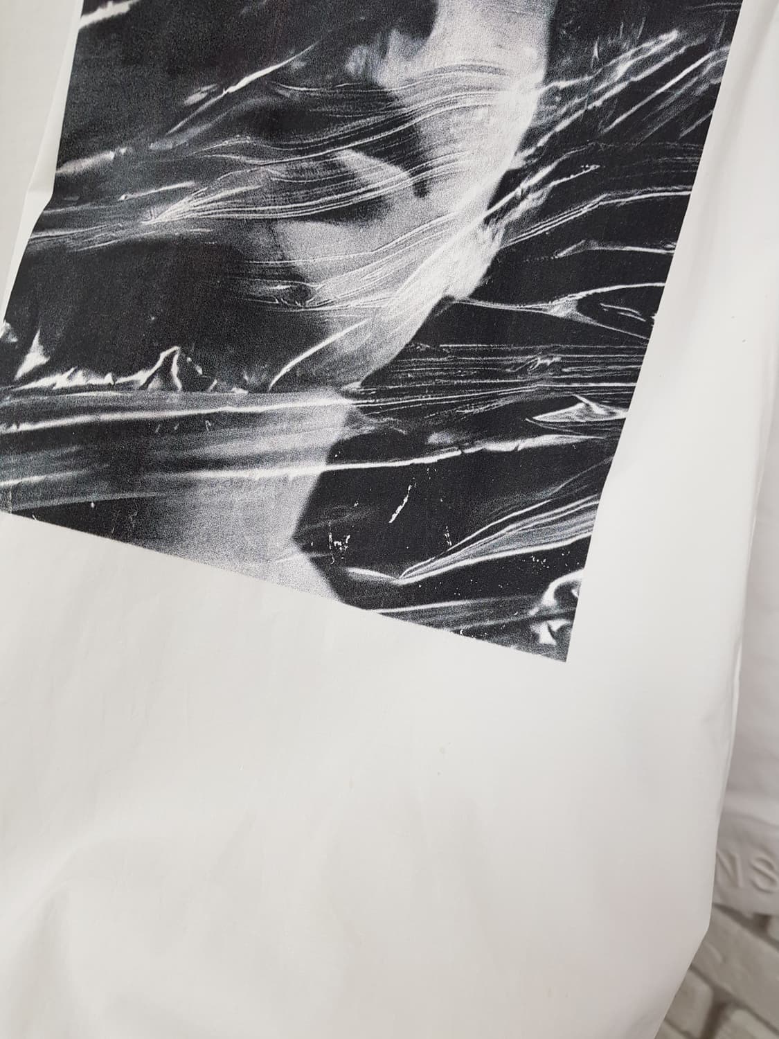 [46/100/정품] 준지 프린팅 셔츠 긴팔티 화이트 상품이미지8