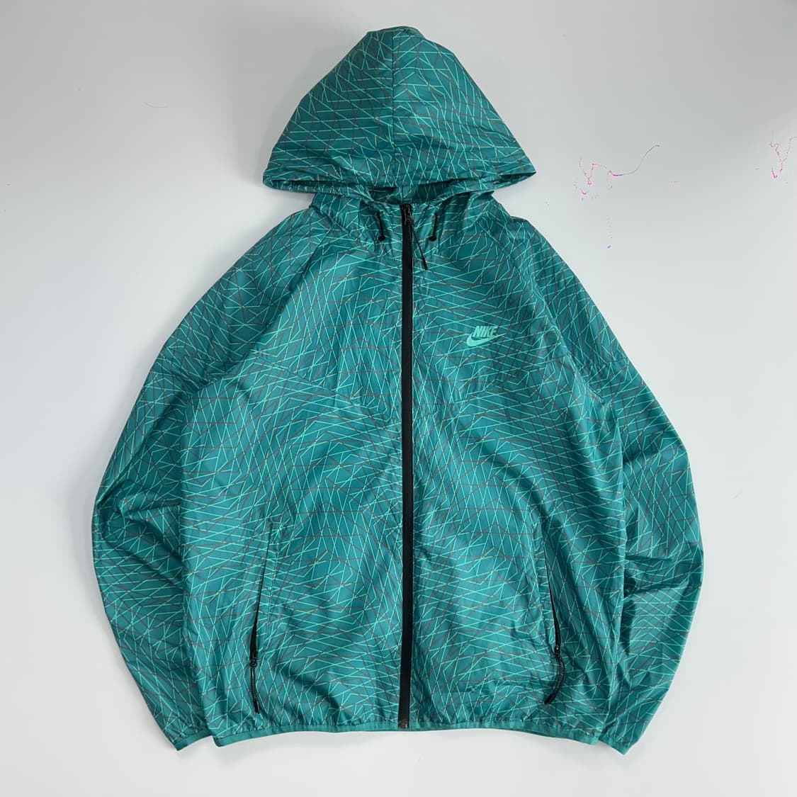 Nike 나이키 그린 패턴 바람막이 상품이미지3