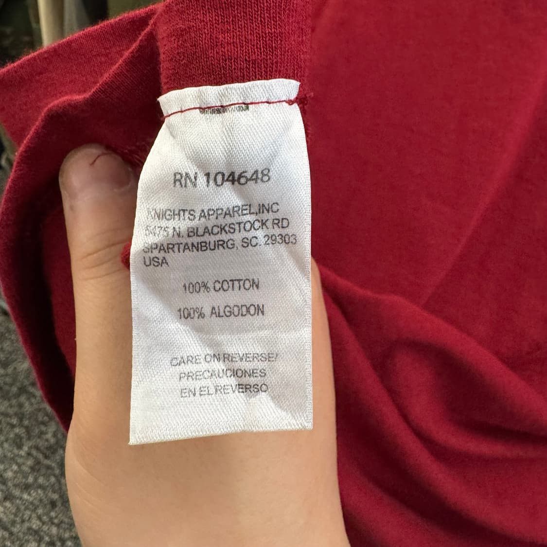스탠포드 버건디 빈티지 티셔츠 (XL)  상품이미지6