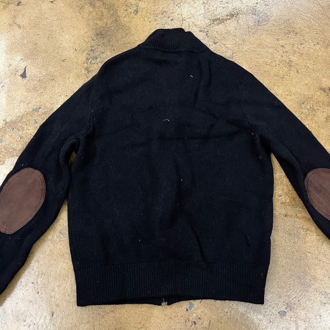 [ 정품/XL ] 폴로랄프로렌 램스 울 엘보패치 니트 집업 자켓 b15 상품이미지4