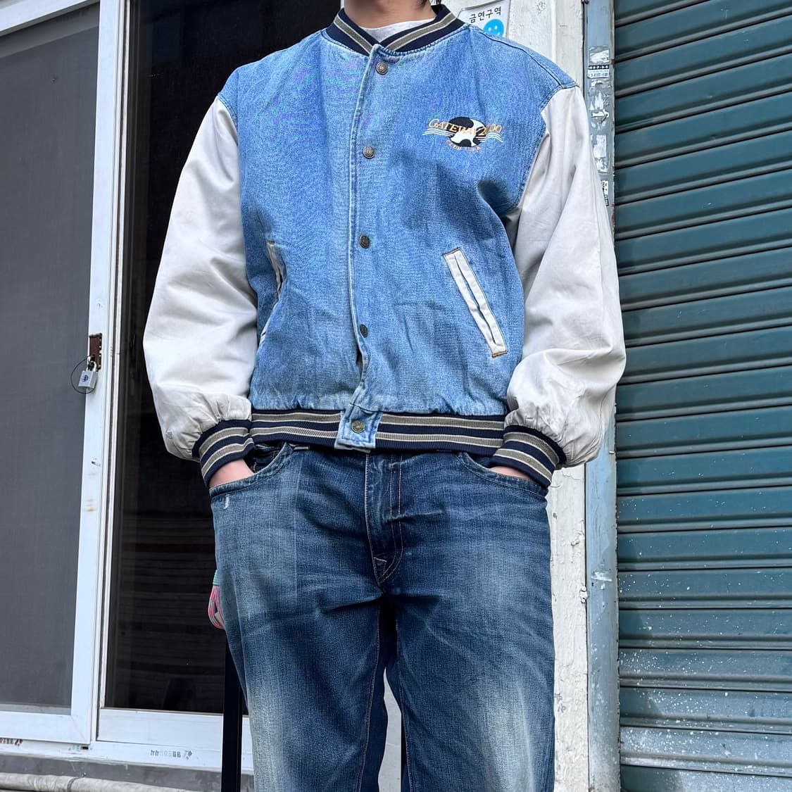 Dickies 데님 바시티자켓 상품이미지2