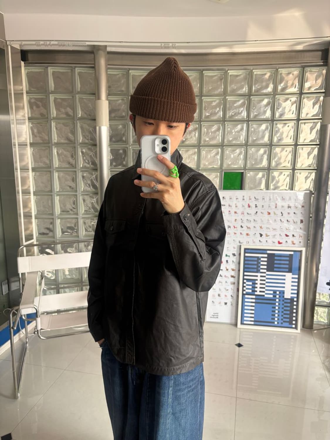 FAKE LEATHER CPO SHIRT 상품이미지3