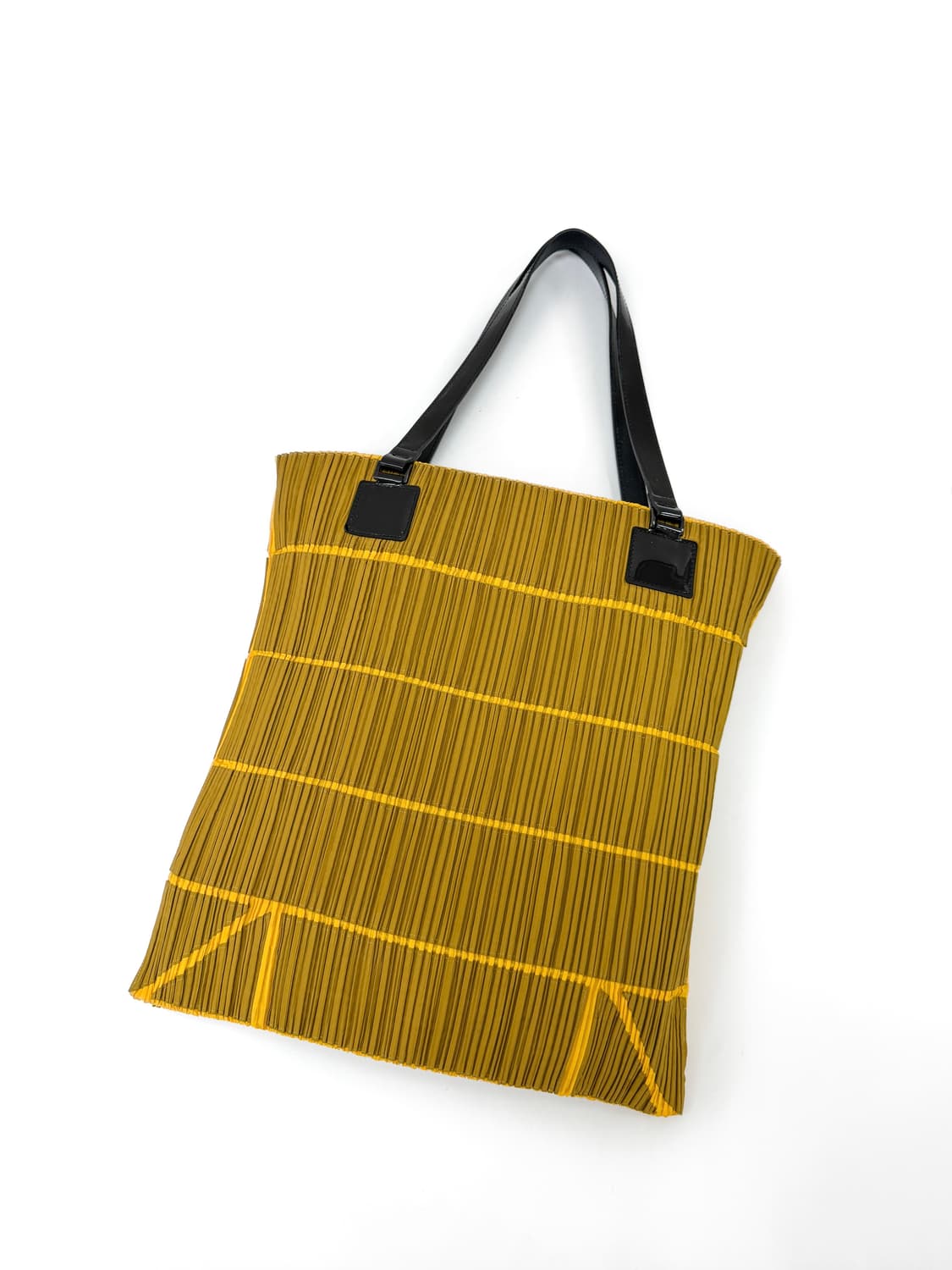 플리츠플리즈 레더 핸들 플리츠 쇼퍼백 상품이미지3