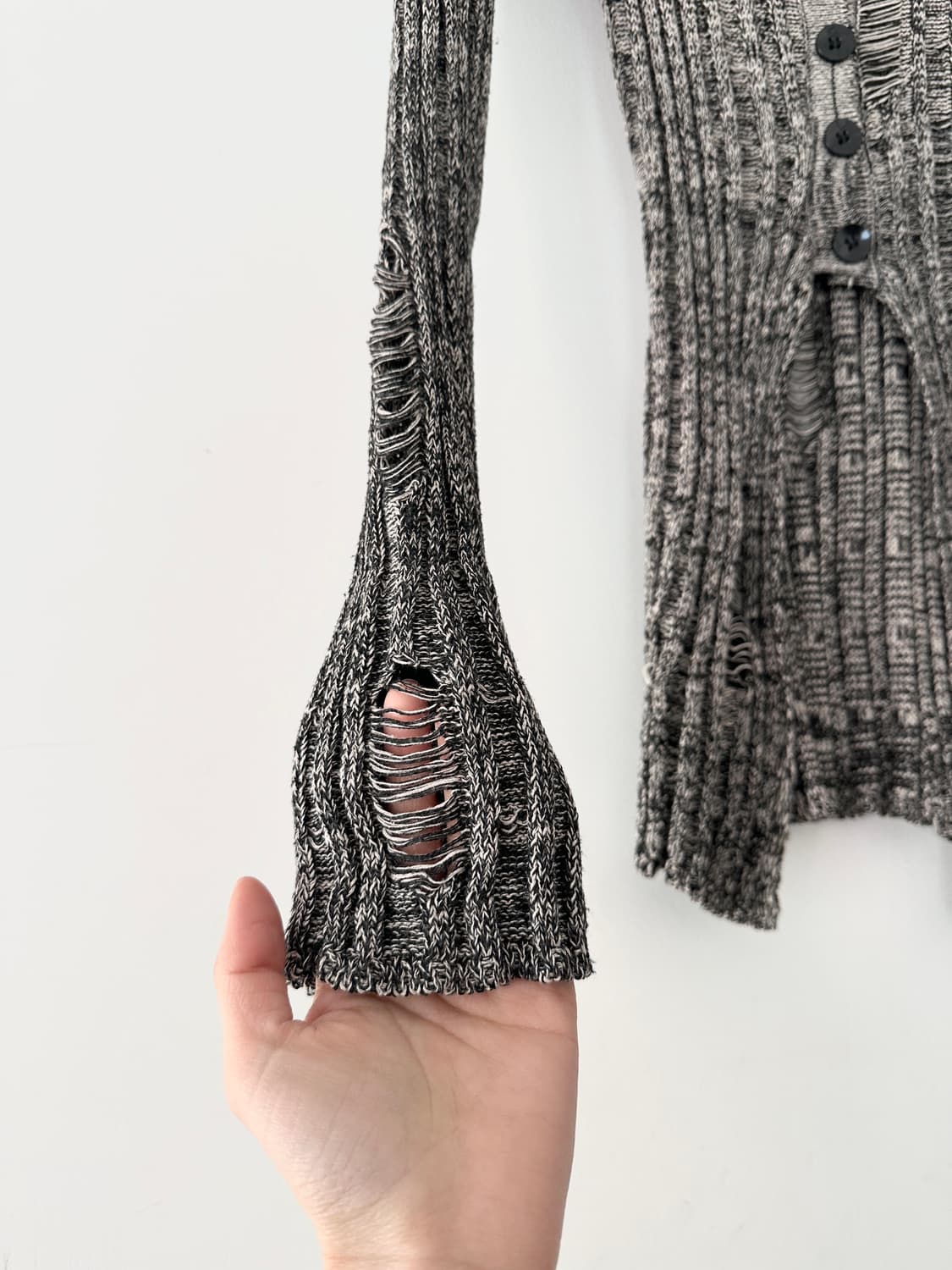 Grunge drop top / grey 상품이미지3