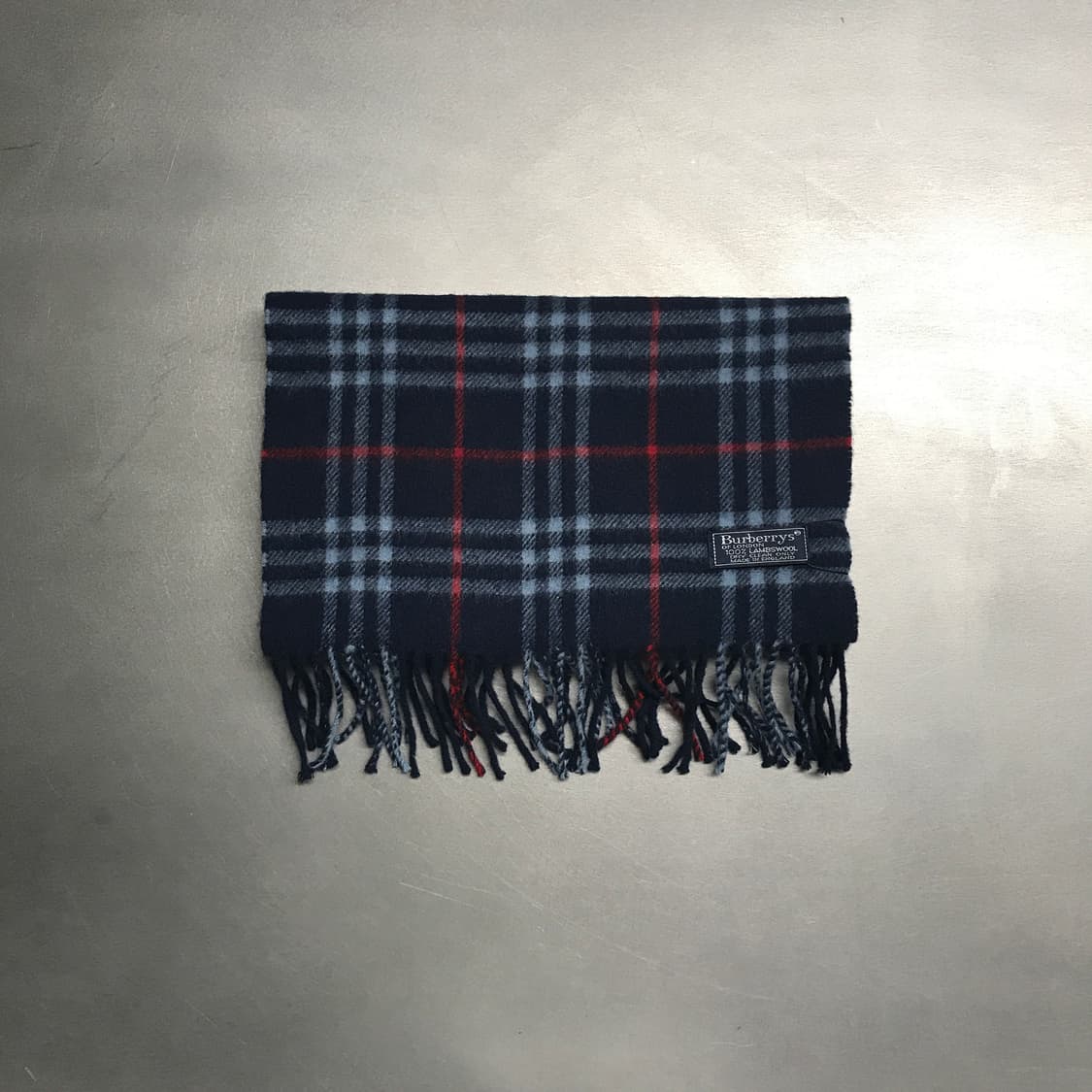버버리 정품 램스울 머플러 네이비  상품이미지2