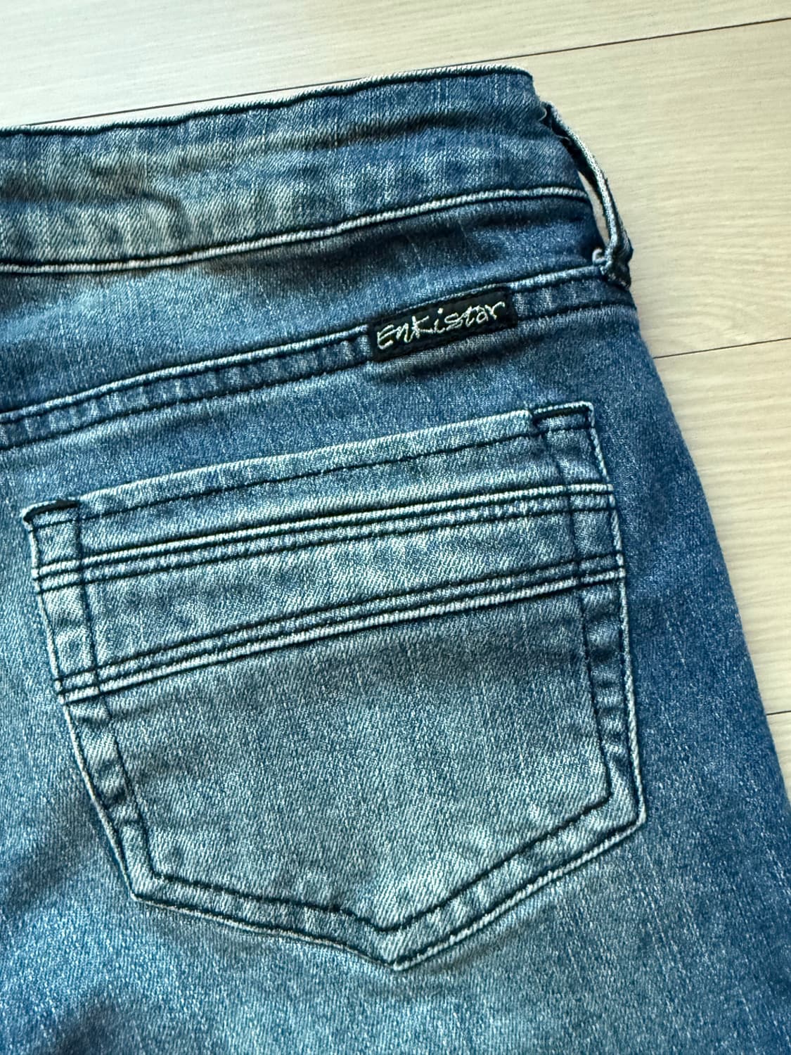 엔키스타 (Enkistar) 빈티지 워싱 스키니 데님 진 상품이미지4