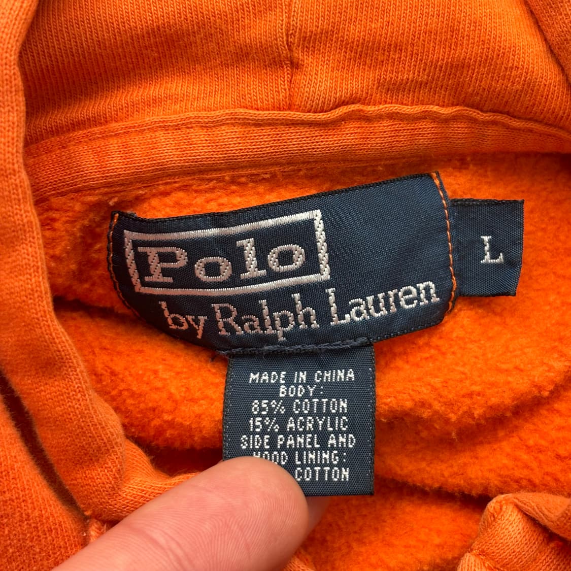 폴로 랄프로렌 그린 포니 오렌지 후드집업 L 상품이미지7