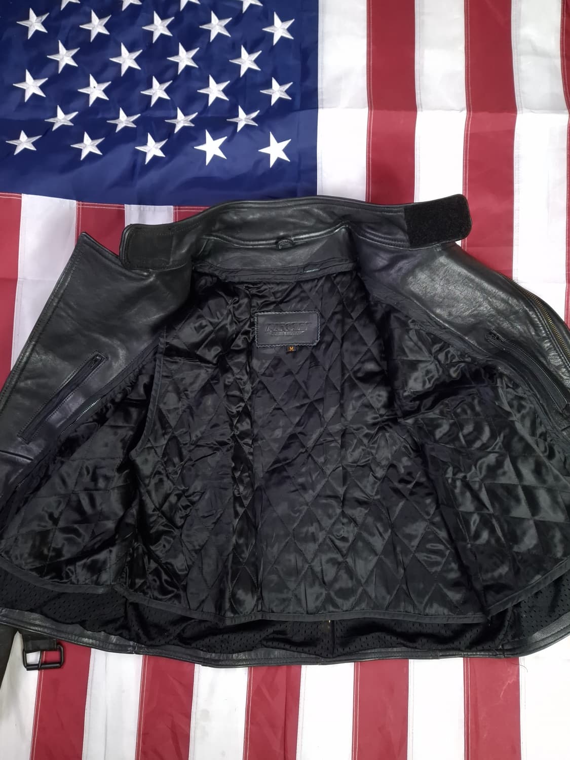 90's 일본판 리얼레더 더블 라이더자켓 상품이미지7