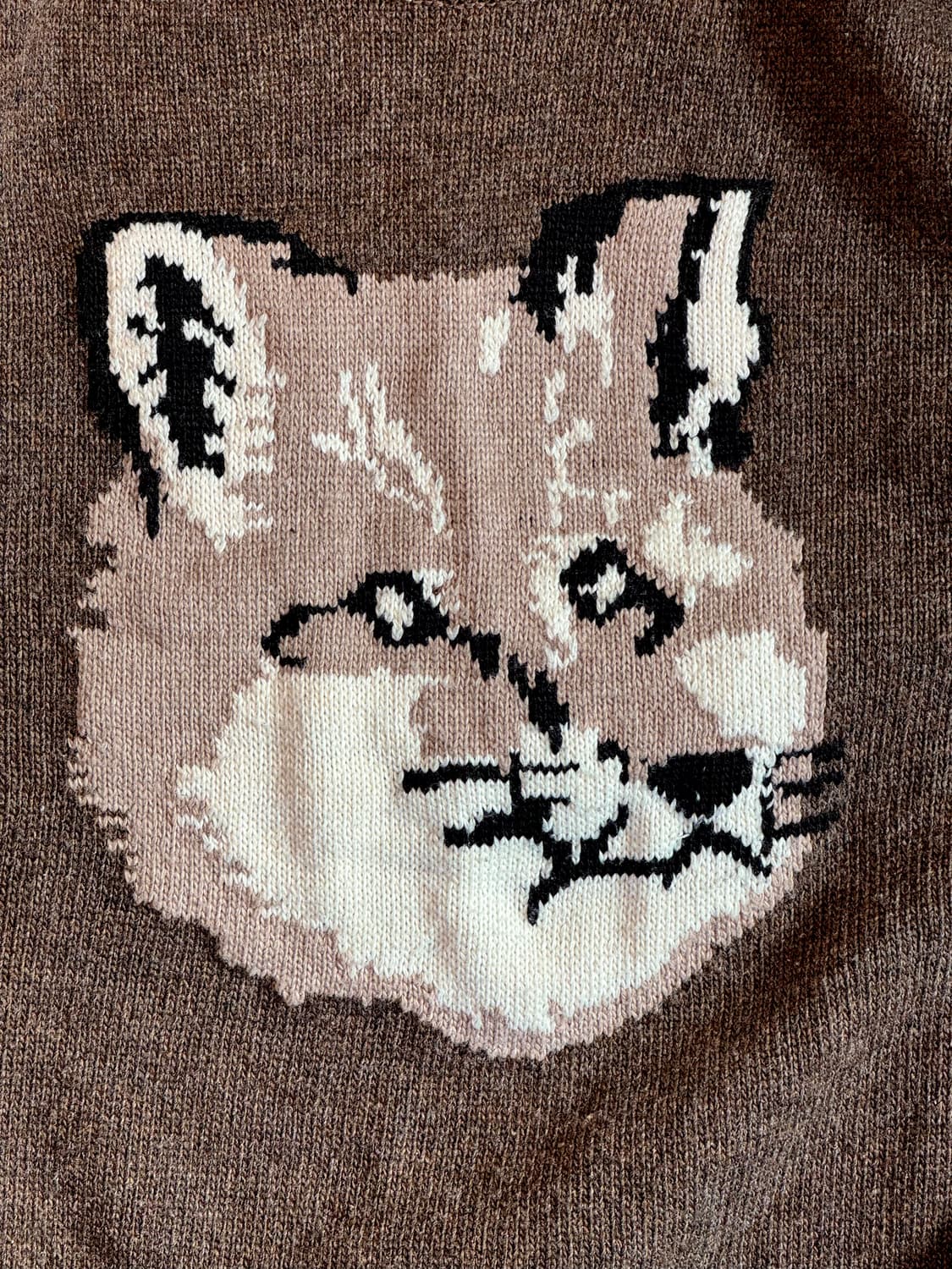 메종 키츠네 빅폭스 자카드 코튼 크루넥 스웨터 상품이미지3