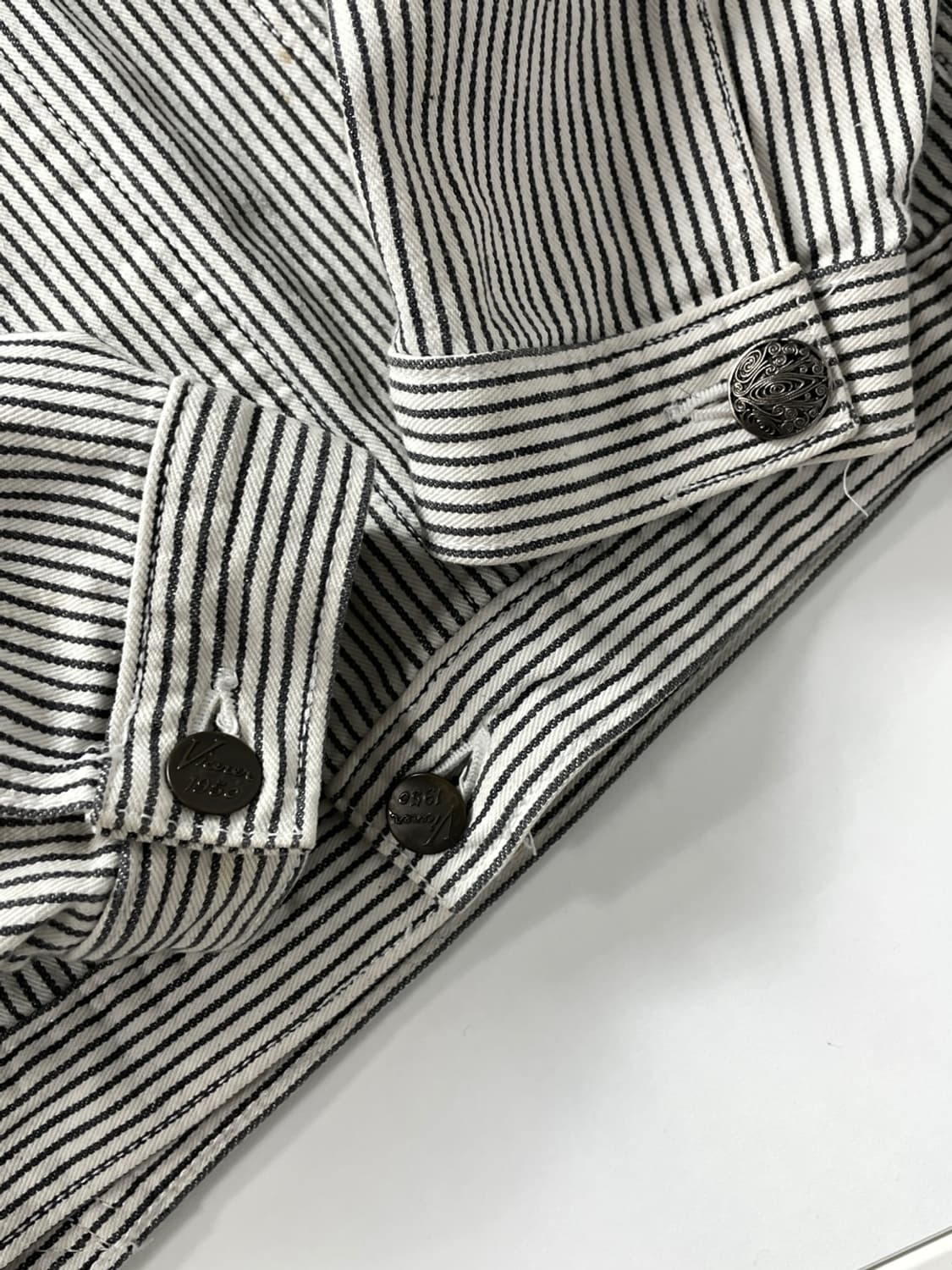 빈티지 Bell Scott 스트라이프 트러커 자켓 상품이미지7