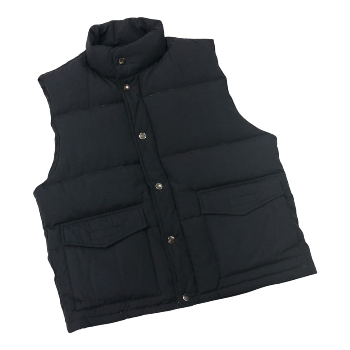 SABUROKU 사부로쿠 빈티지 블랙 다운 패딩 베스트 (M-L) 상품이미지1