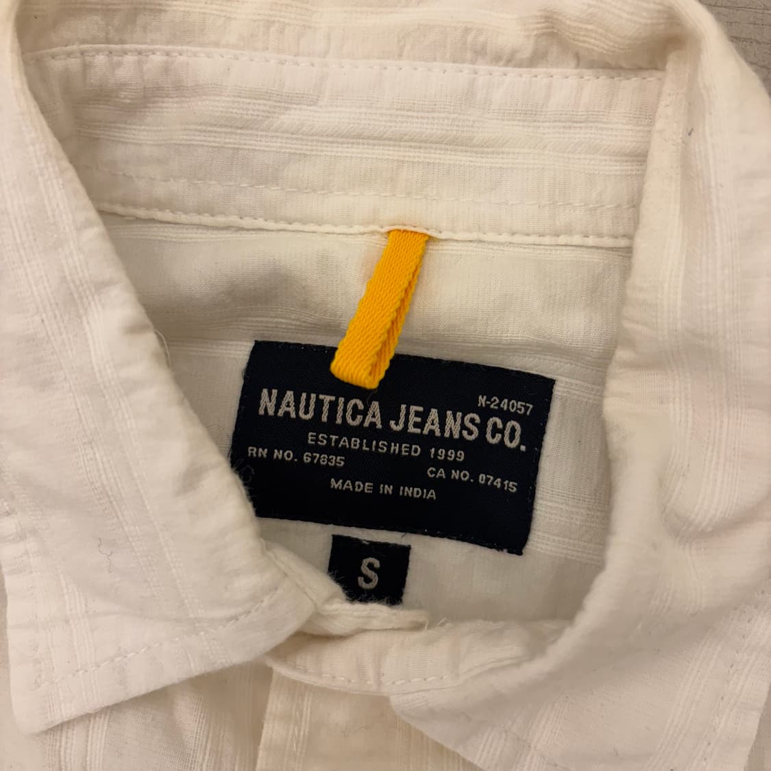 노티카 스트라이프 화이트 셔츠 상품이미지3