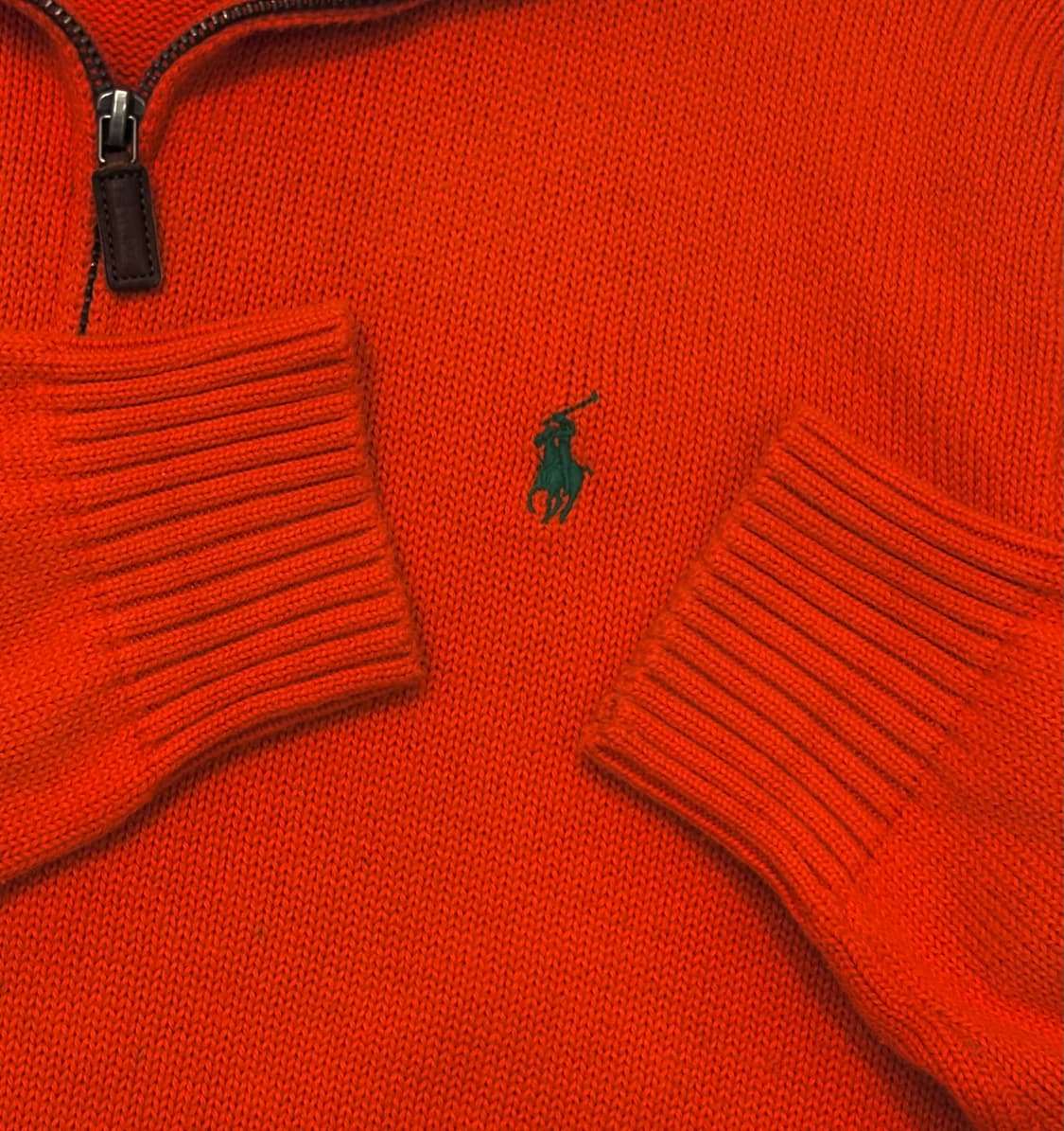 Polo 폴로랄프로렌 오렌지 하프 집업 상품이미지3