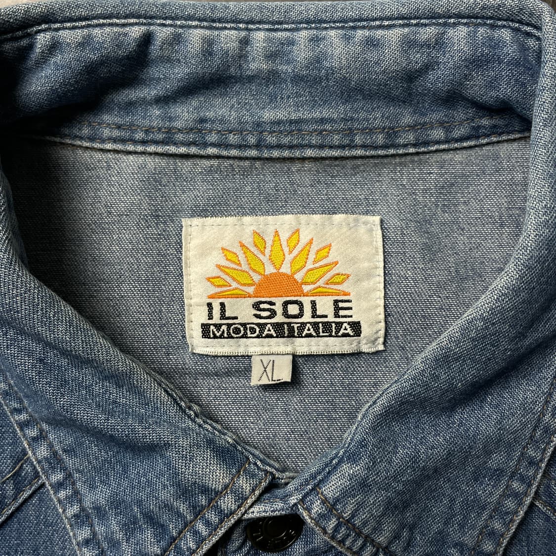 UNKNOWN 빈티지 코튼 데님 웨스턴 반팔 셔츠 A00791 상품이미지9