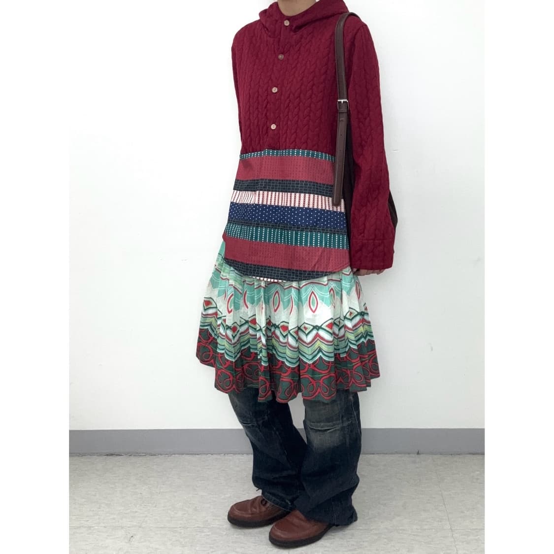 빈티지 에스닉 히피 후드티 상품이미지3