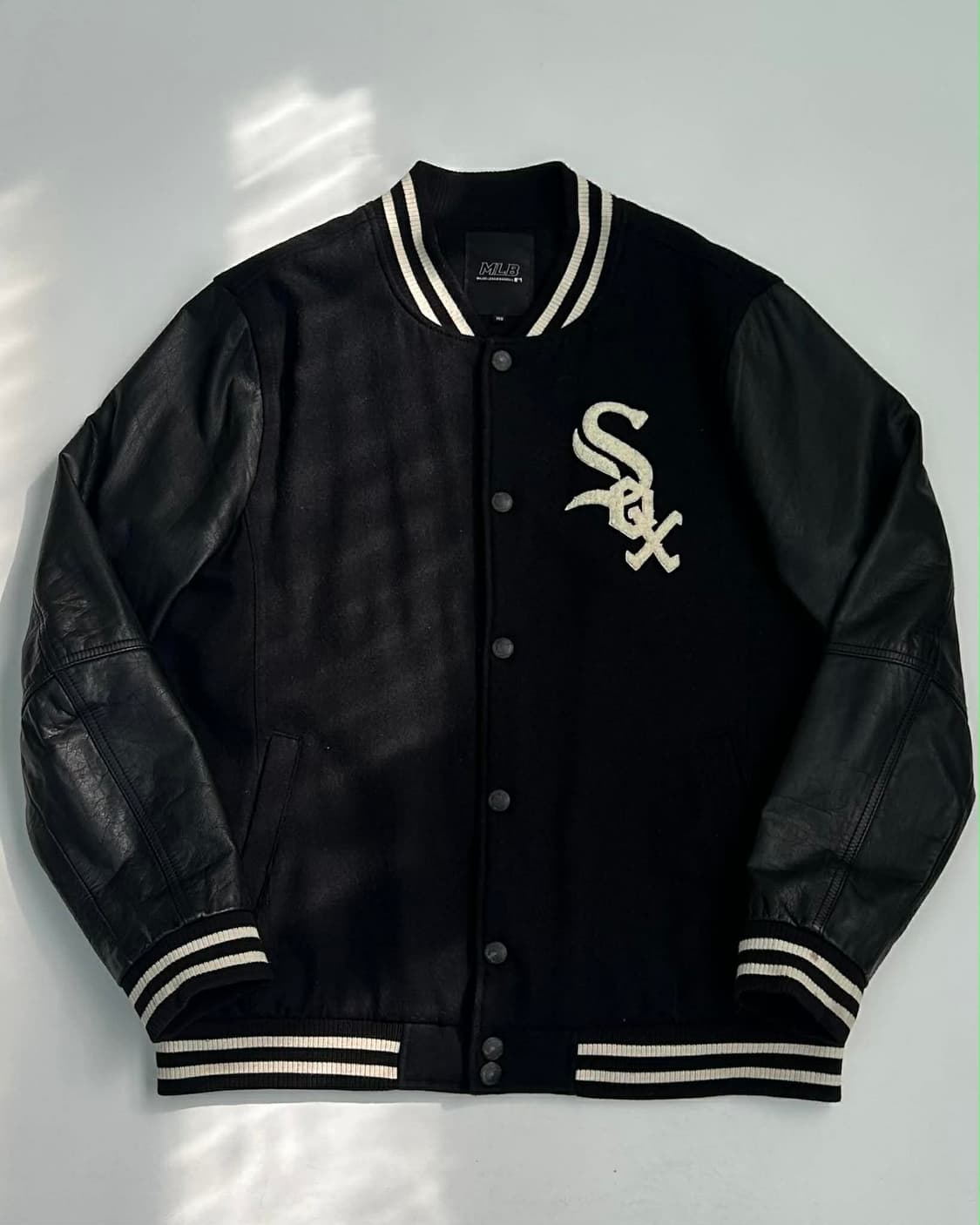 [110] 엠엘비 화이트 삭스 시카고 소가죽 바시티 자켓 상품이미지1