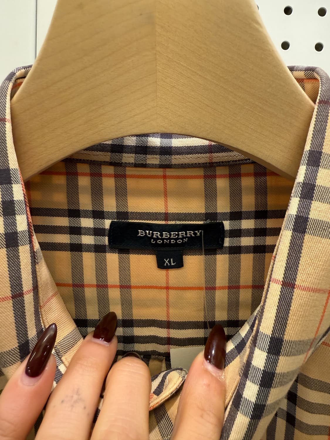 버버리 노바 체크 패턴 빈티지 코튼 셔츠 U1469 상품이미지5
