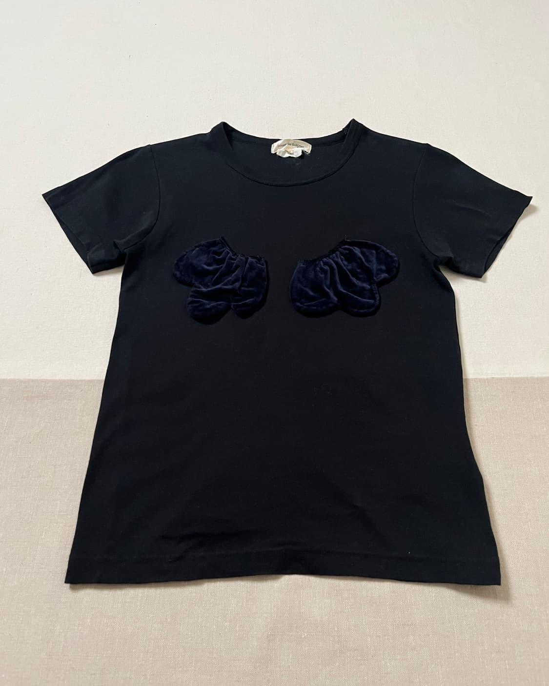 꼼데가르송 벨벳 패치 티셔츠 comme des garcons 상품이미지6