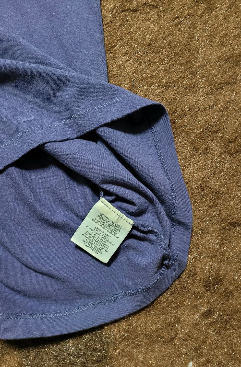 폴로 데님앤서플라이 남성용 톤다운 블루 라운드 티(XL) 상품이미지5