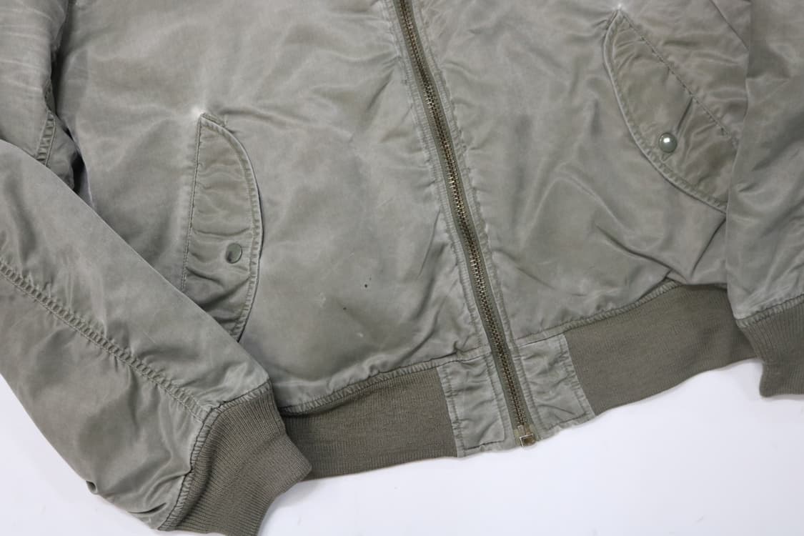 빈티지 미공군 MA-1 리버시블 플라이트 항공 점퍼 L 상품이미지4
