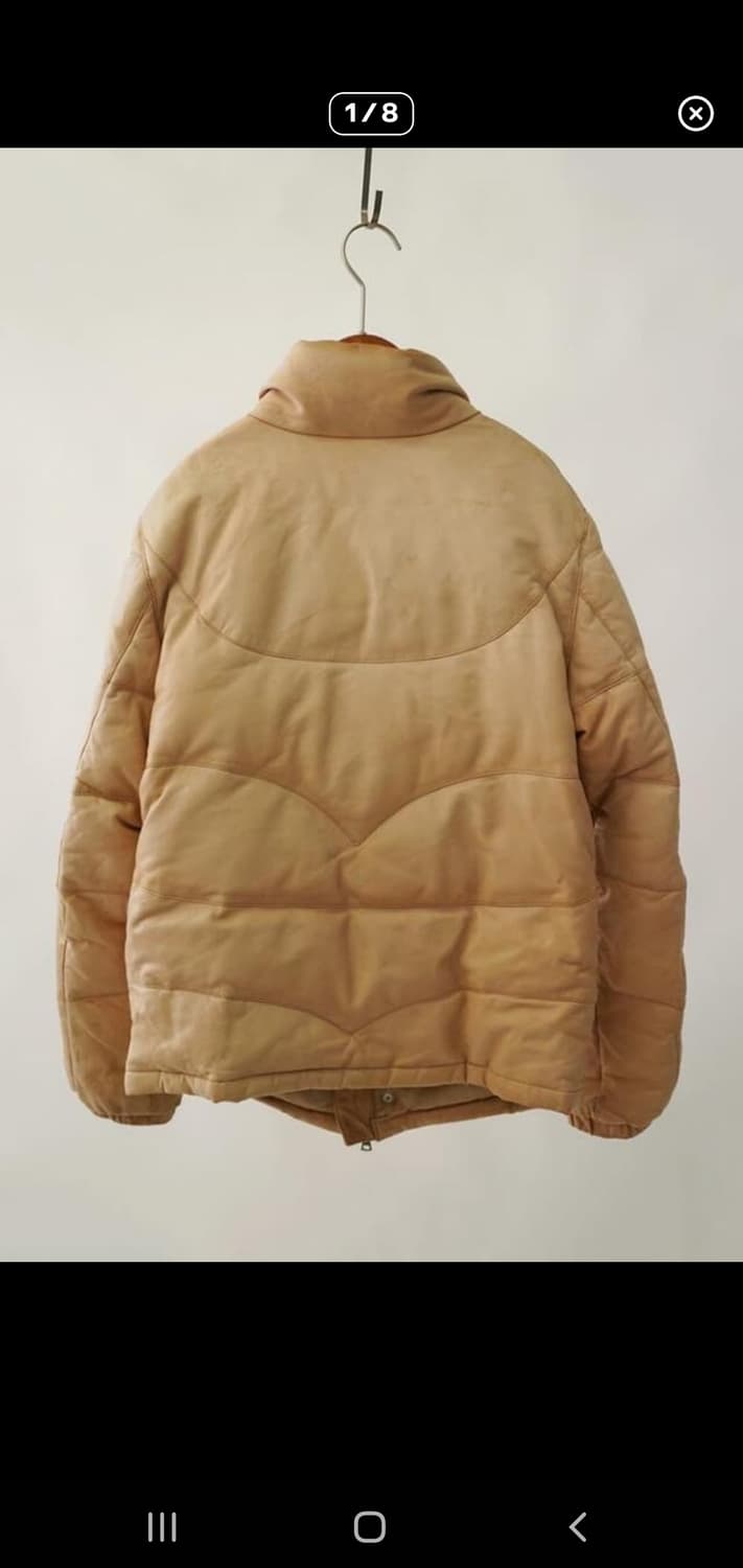 LUI'S 베이지 양가죽 다운패딩 상품이미지2