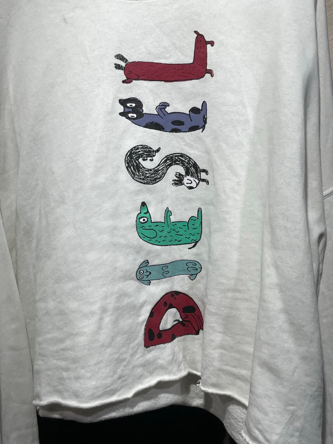 디젤 파린팅 크롭 롱슬리브 상품이미지3