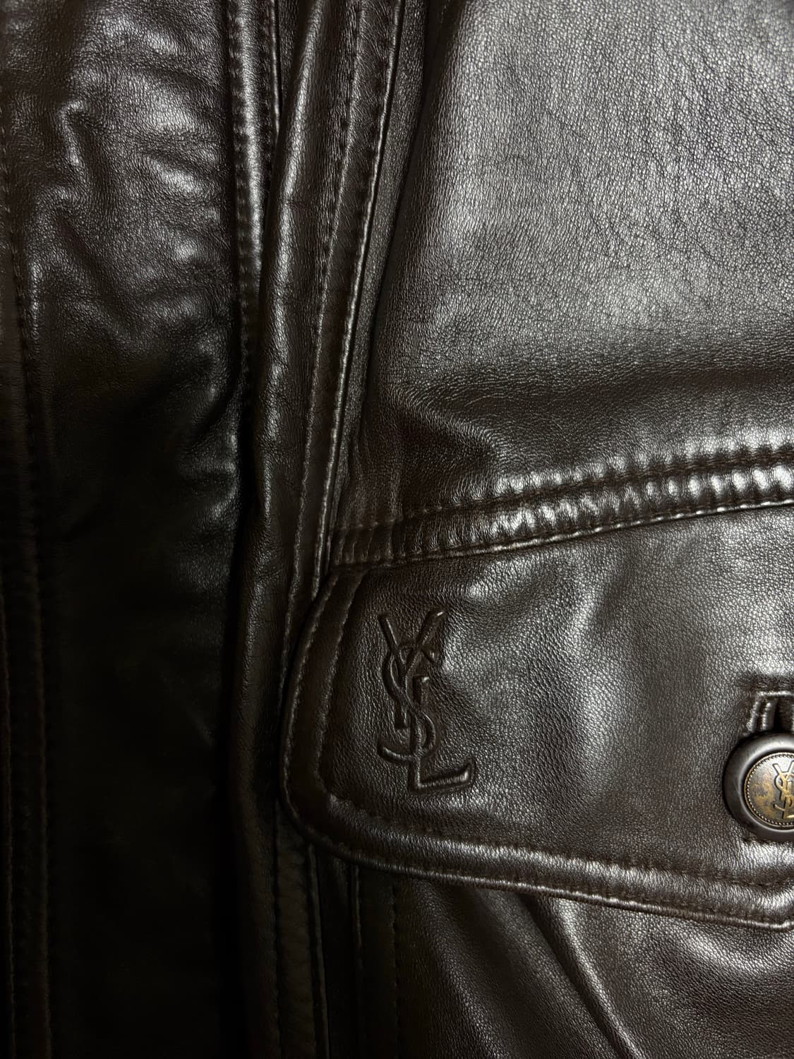 ysl 입생 레더 자켓 (가죽) 상품이미지3