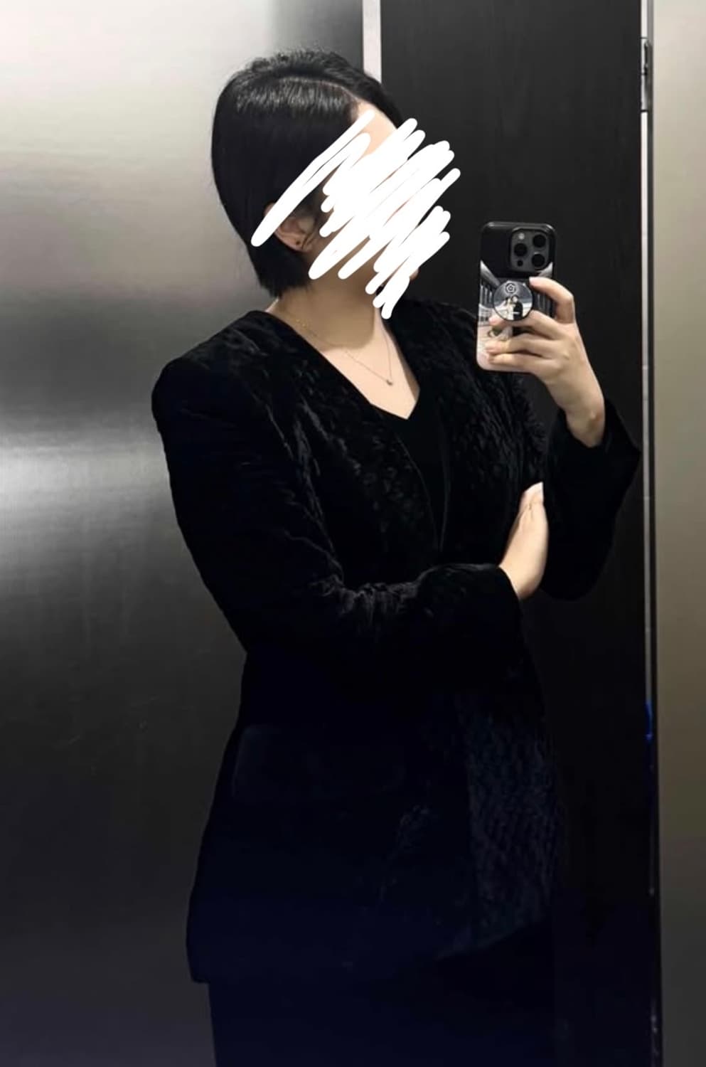 니나리치 퀼팅 벨벳 자켓 상품이미지10