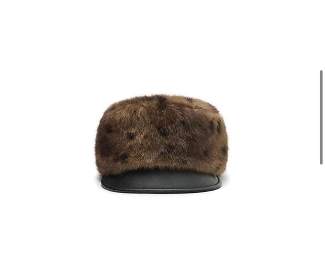 어썸니즈 BELLBOY CAP_FUR DOT BROWN 상품이미지1