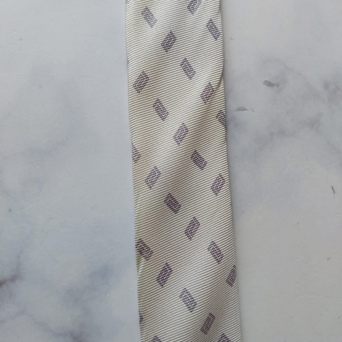 베르사체 실크 아이스크림 & 로고 모티브 넥타이 9cm B등급 K1949 상품이미지7