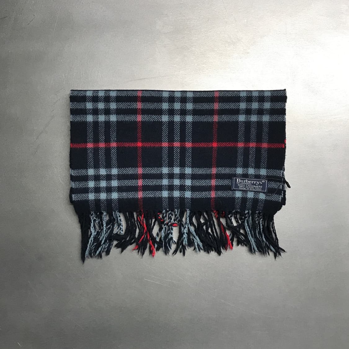 버버리 정품 캐시미어 머플러 네이비 상품이미지2