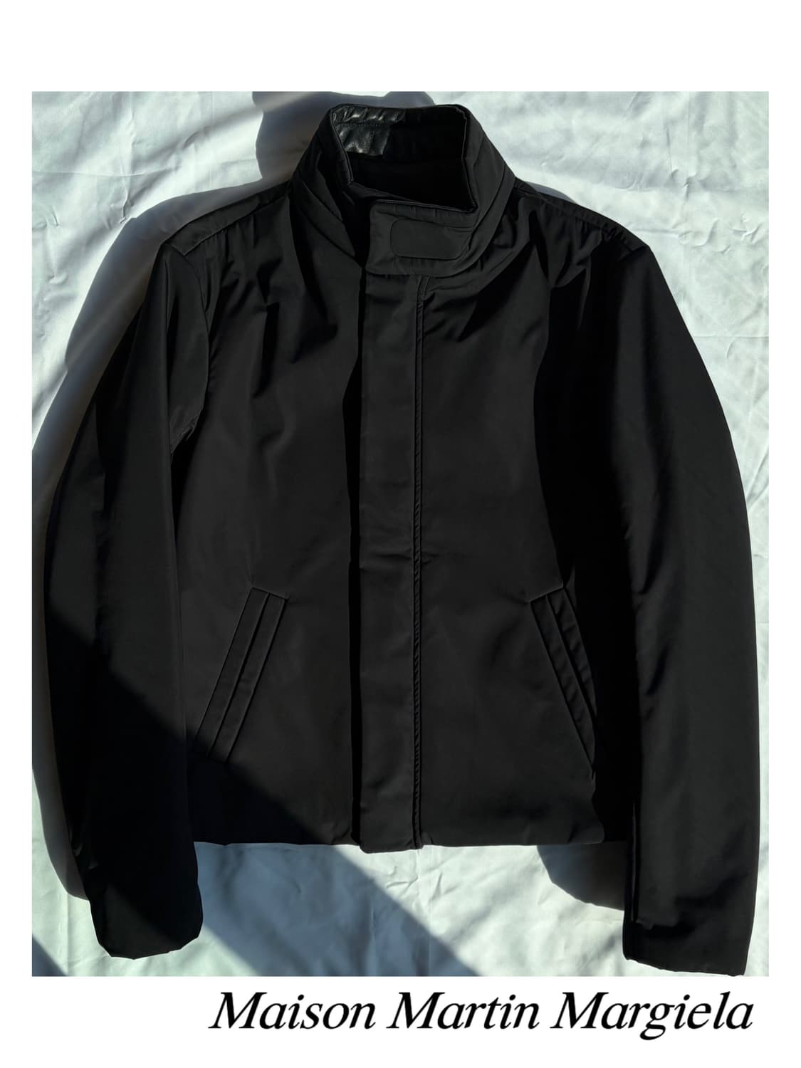 마르지엘라 레더 넥라인 패딩 자켓 아카이브 아티저널 상품이미지2