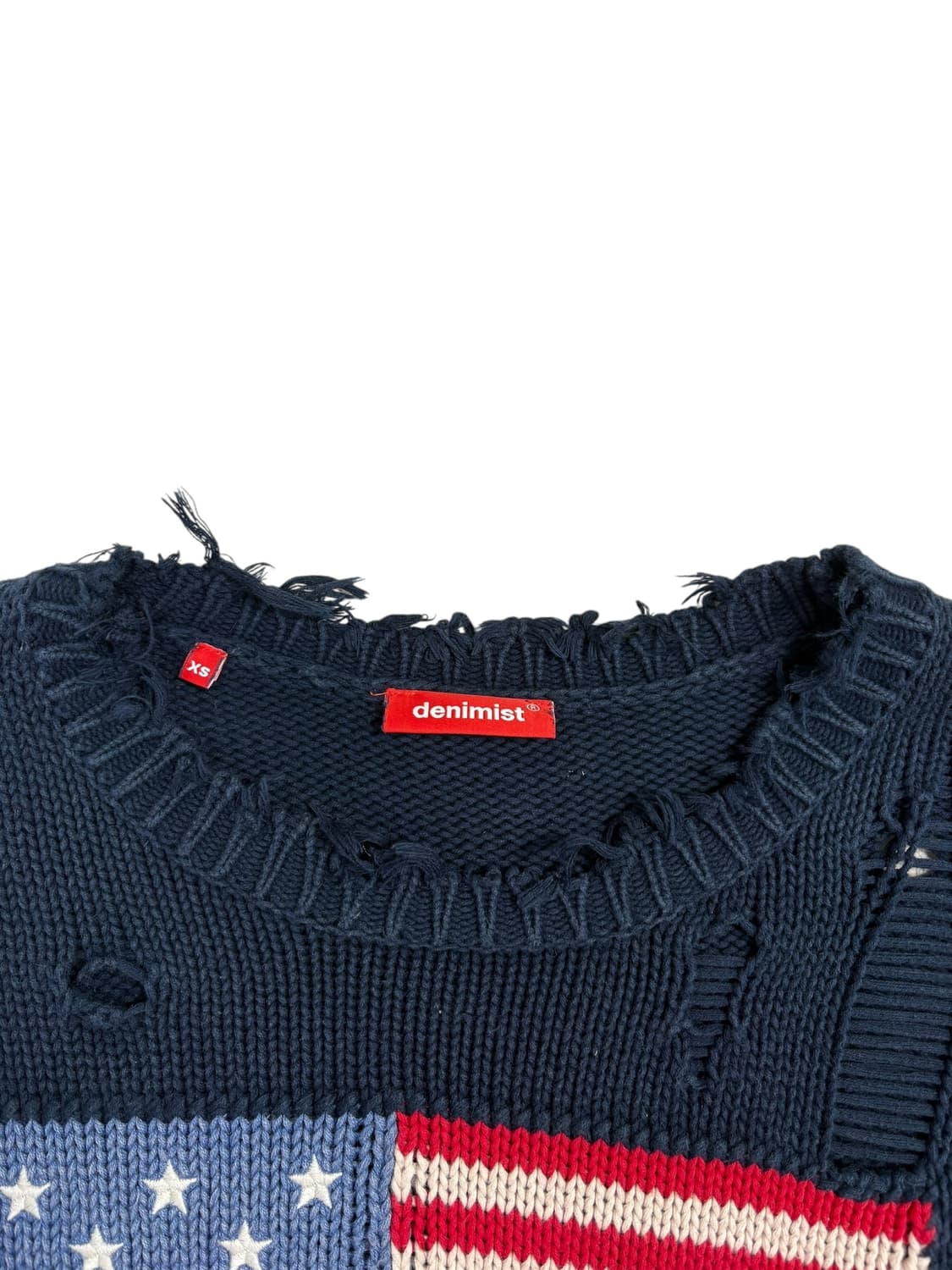denimist 성조기 니트 네이비 상품이미지6