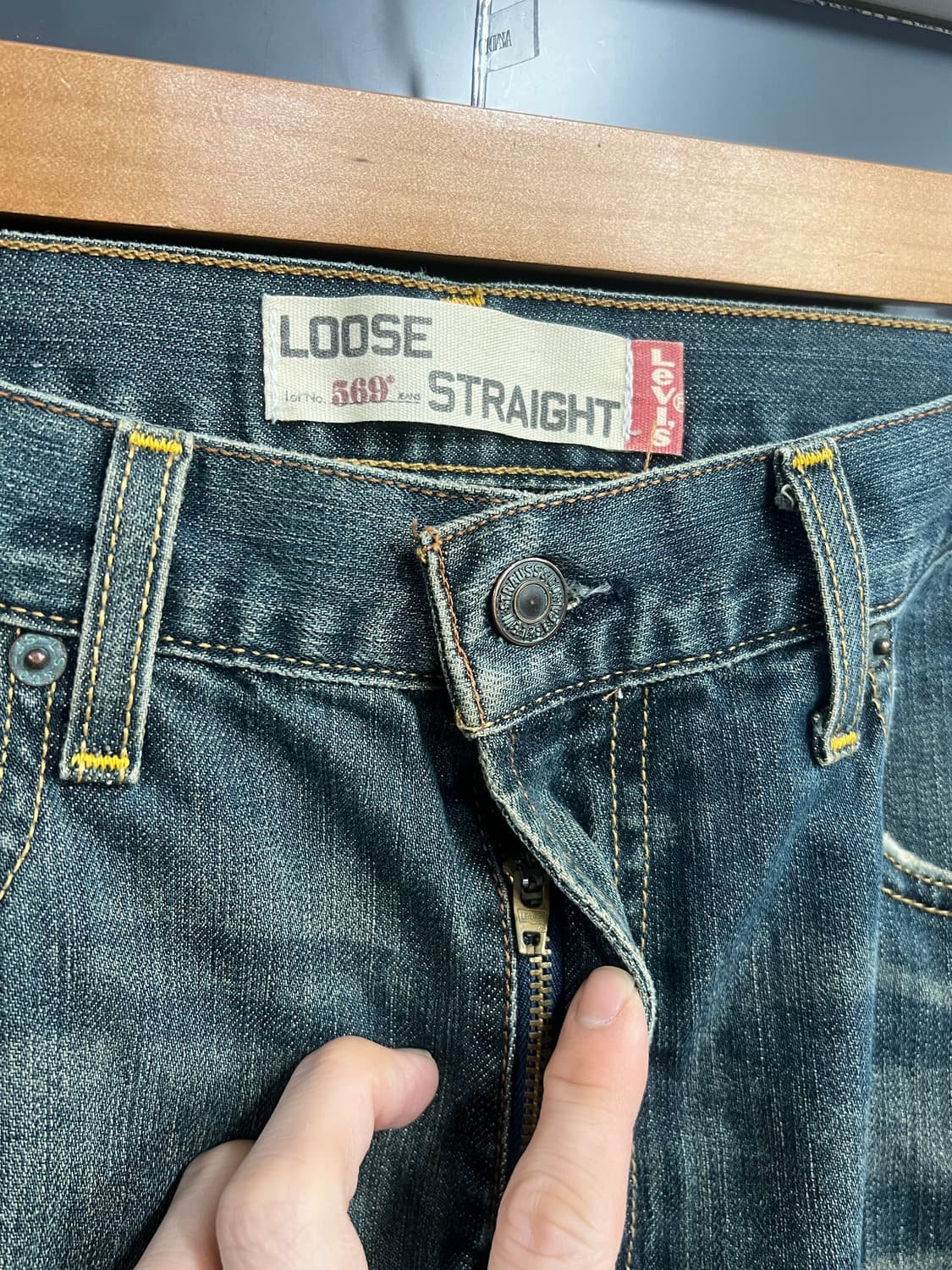 00‘s Levis 리바이스 569 루즈 스트레이트 데님 팬츠 상품이미지6