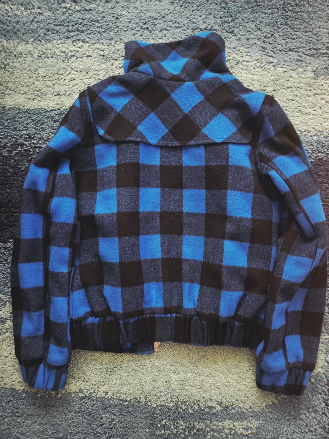 아디다스 체크 울 모직 자켓 95사이즈 상품이미지4