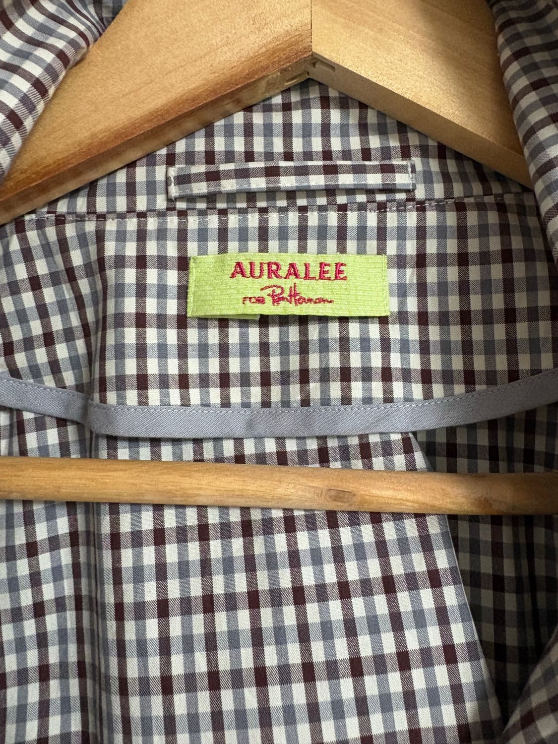 오라리 ron herman 체크 후디 점퍼 상품이미지3