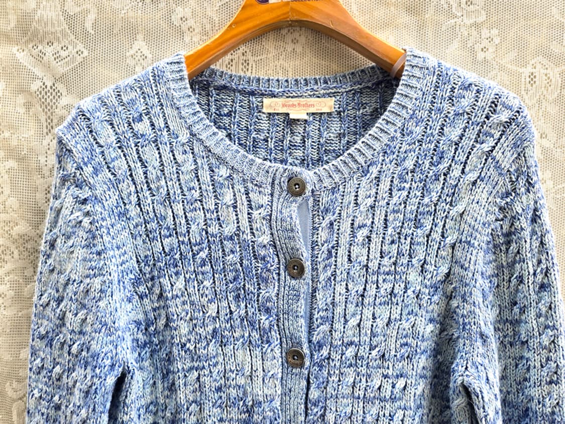 브룩스 브라더스 꽈배기 코튼 가디건 상품이미지2