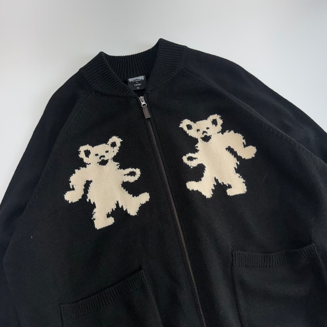 Top ten Grateful Dead 탑텐X그레이트풀니트 집업 가디건  상품이미지4