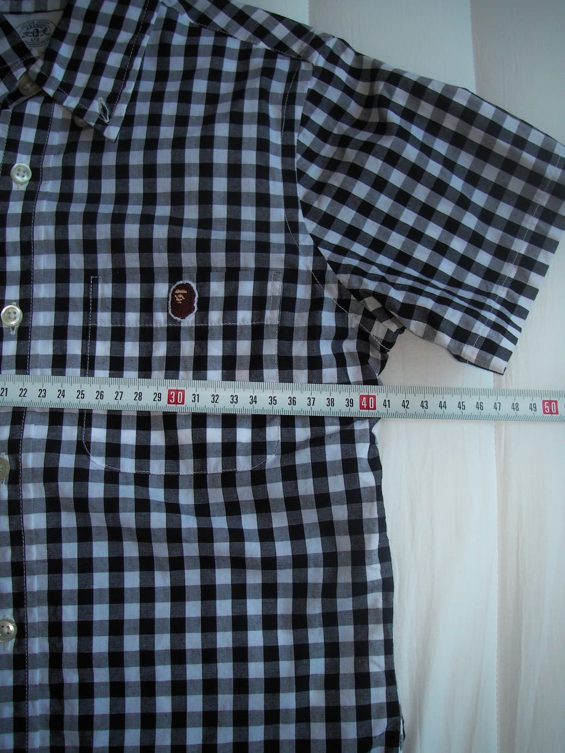 베이프 깅엄체크 셔츠 상품이미지8