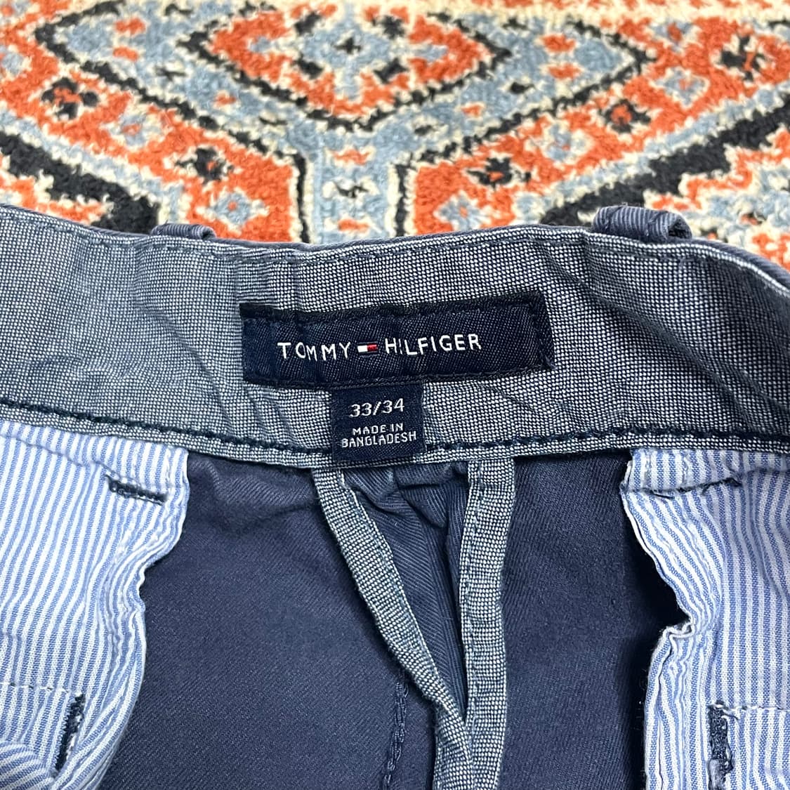 타미힐피거 블루 치노팬츠 남성 33/34 상품이미지4