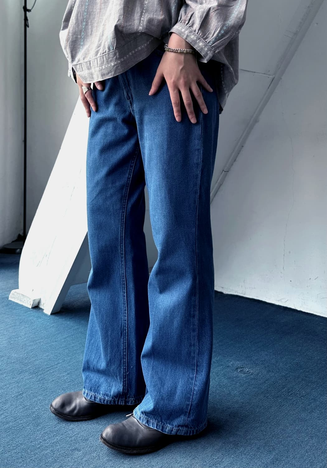 5pkt semi flare design denim pants 상품이미지7