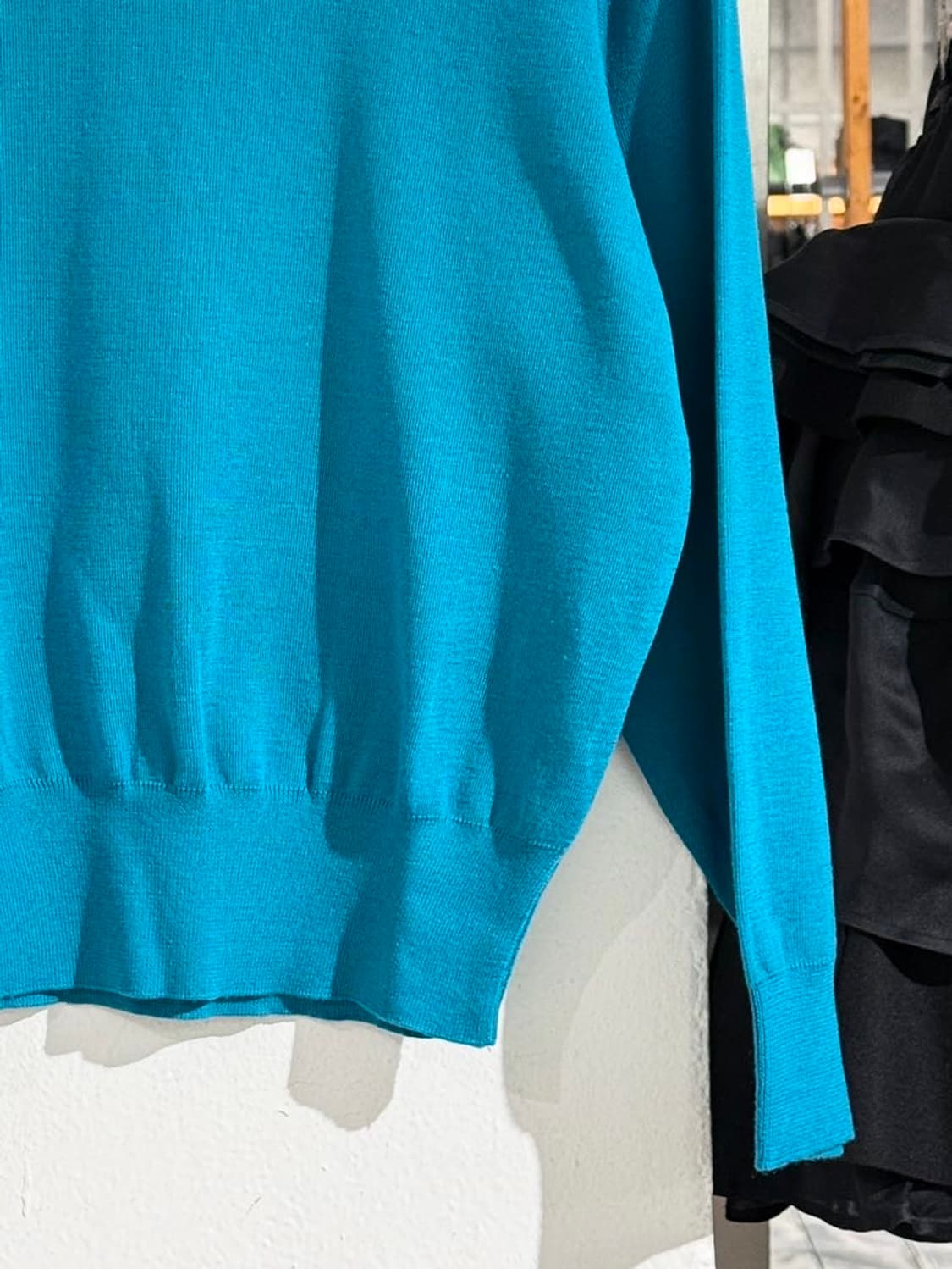 꾸레쥬 블루 로고 울 니트 스웨터 상품이미지6