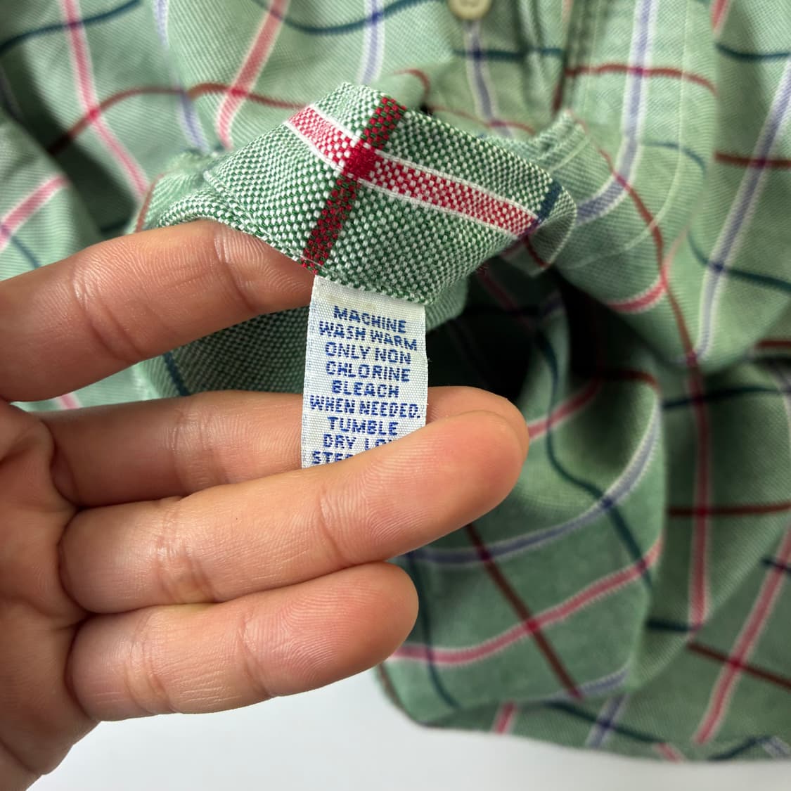 Polo  폴로 랄프로렌 자수 코튼 그린 타탄체크 셔츠   상품이미지5