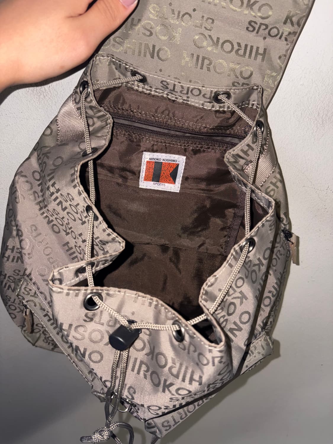 HIROKO KOSHINO SPORTS logo nylon backpac 상품이미지7