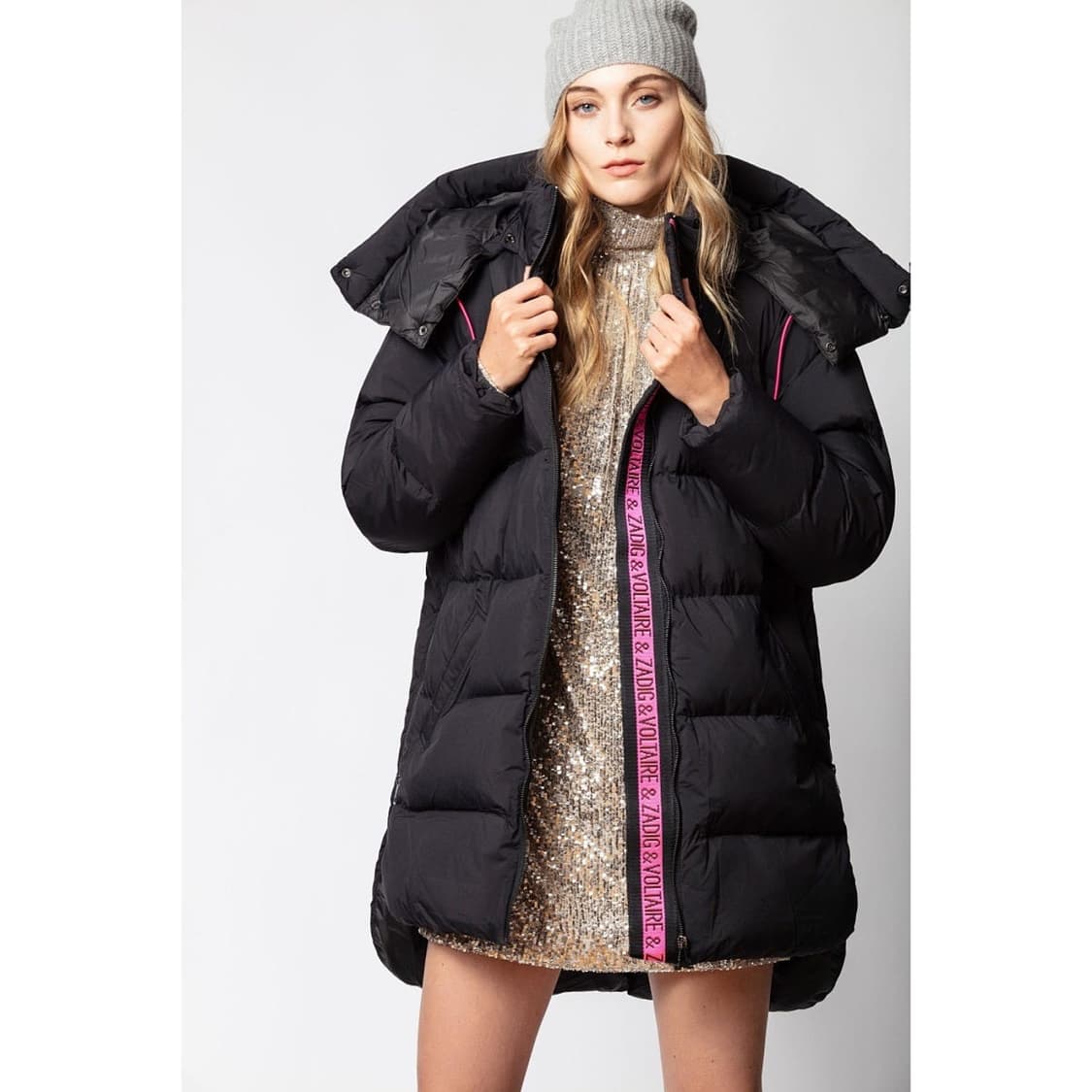 쟈딕앤볼테르 로고 레터링 파카 점퍼 상품이미지1