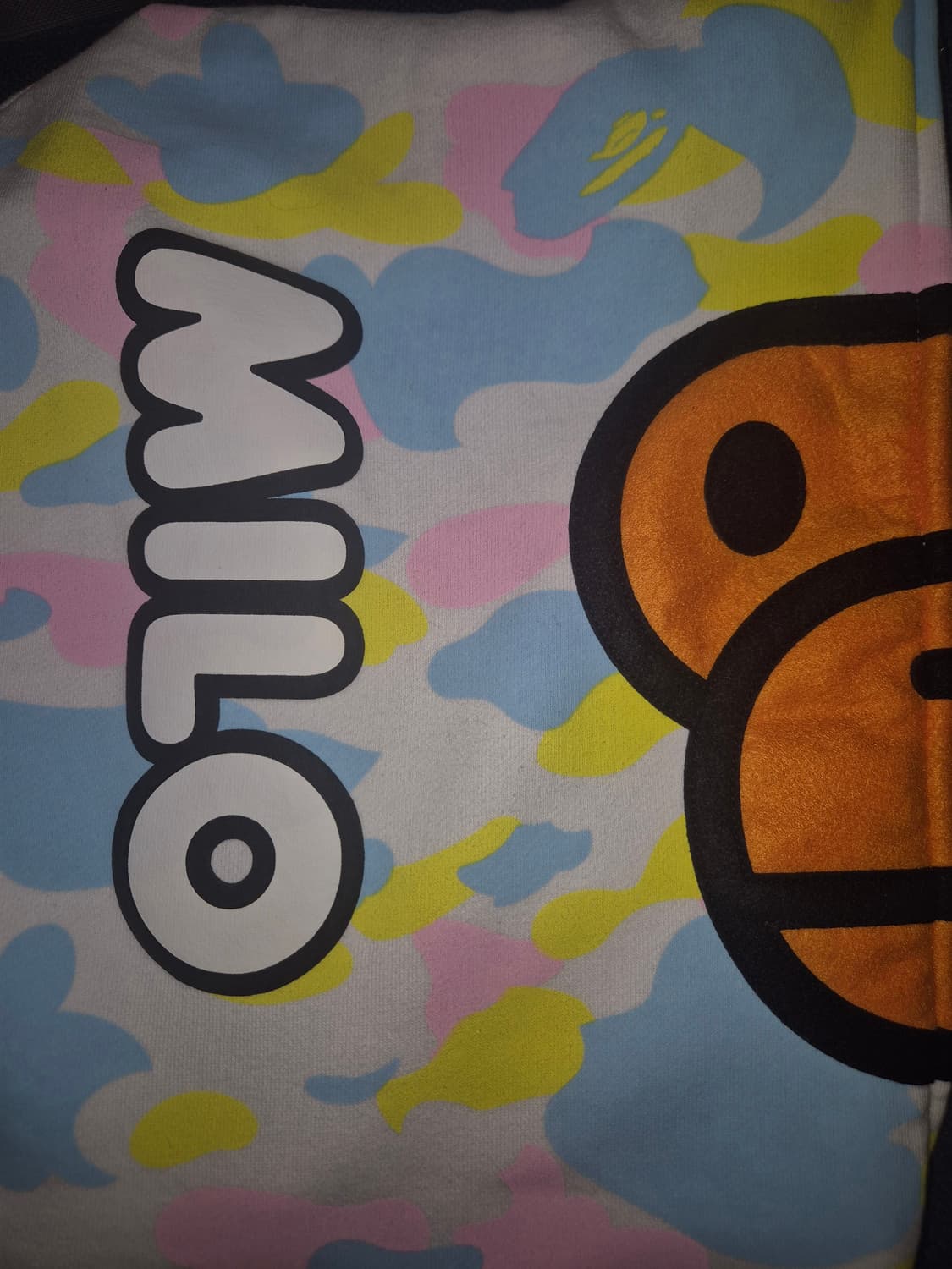 핀터깔 베이프 코튼캔디 카모 베이비 마일로 후드집업 화이트 XL 상품이미지6