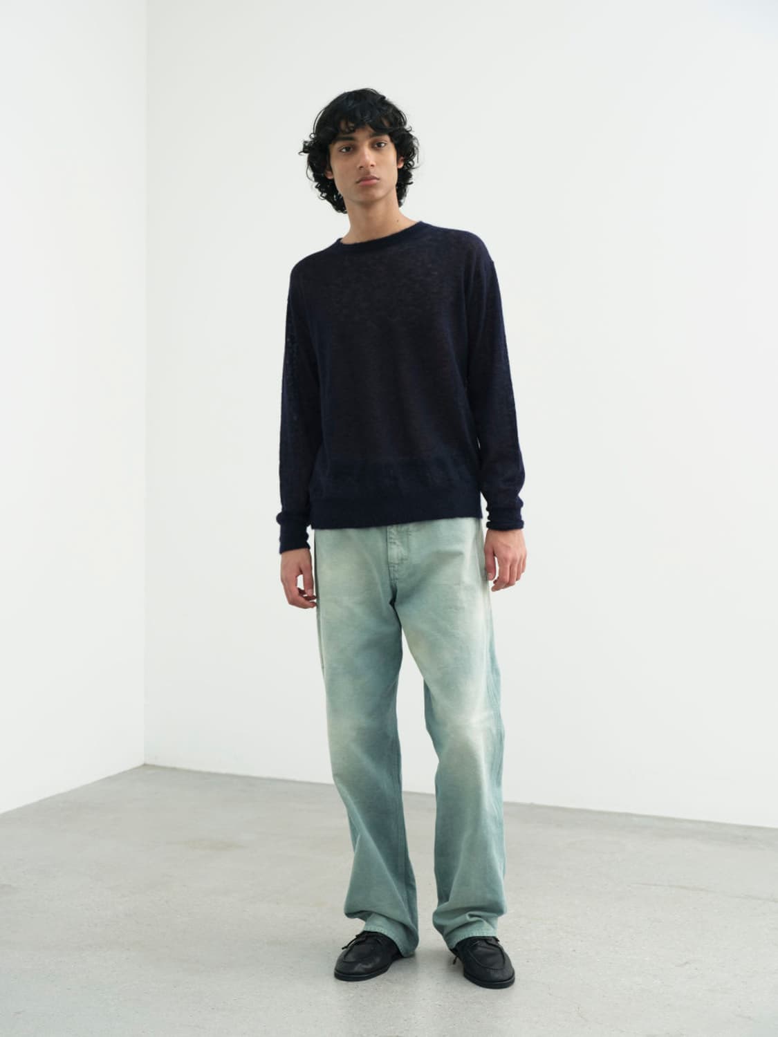 [3] 25SS AURALEE 오라리 오가닉 코튼 덕 팬츠 애쉬 그린 상품이미지2